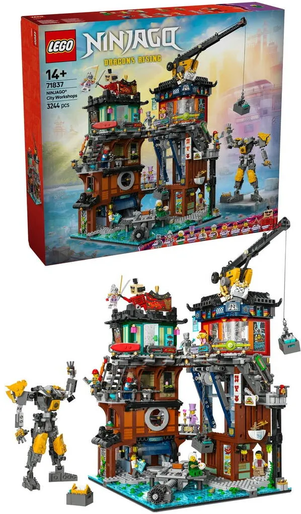 LEGO® Ninjago - Ateliere in orasul NINJAGO® 71837, 3244 piese.