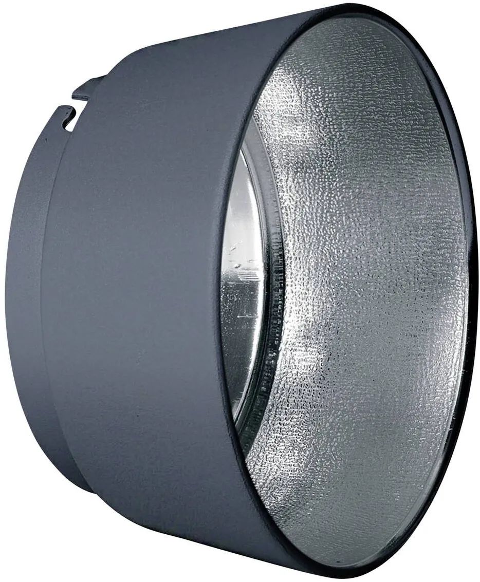 Elinchrom Reflector, Elinchrom, Unghi larg 90°, Diametru 16 cm, Gri