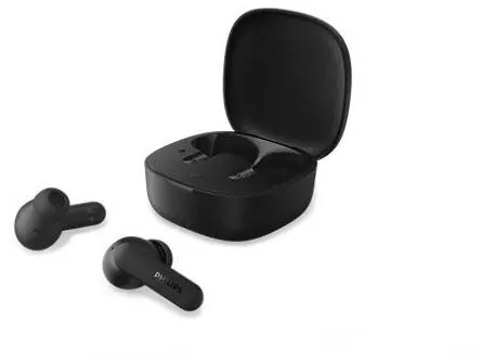 Casti In-Ear Philips TAT2100BK/00, True wireless, Bluetooth 6.0, Microfon, IPX4, Autonomie 36h, Black