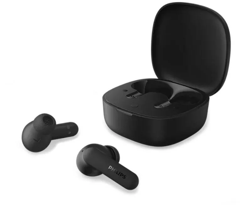 Casti In-Ear Philips TAT2200BK/00, True wireless, ANC, Bluetooth 6.0, 4 Microfoane, IPX4, Autonomie 36h, Black