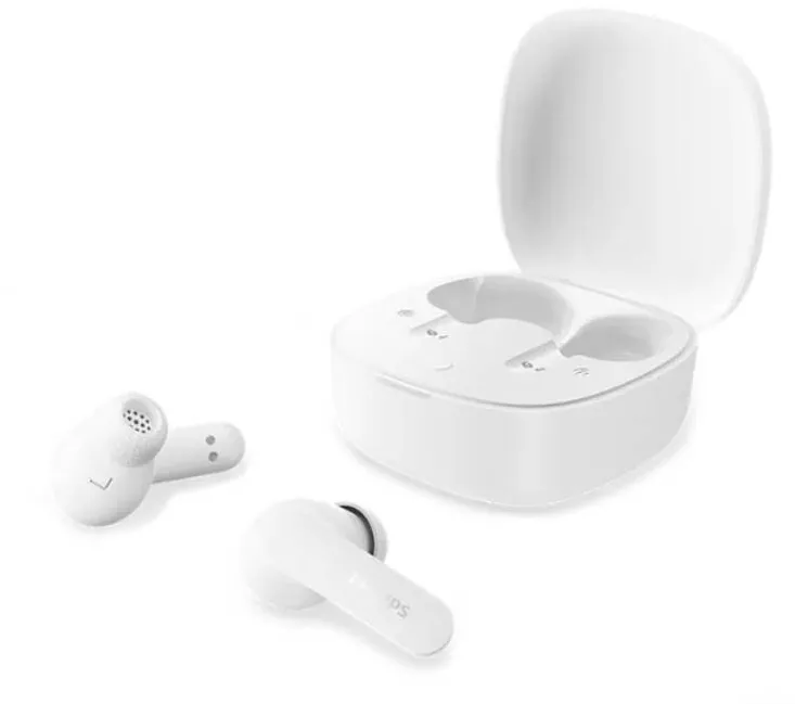 Casti In-Ear Philips TAT2200WT/00, True wireless, ANC, Bluetooth 6.0, 4 Microfoane, IPX4, Autonomie 36h, White