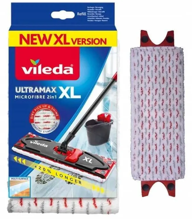 VILEDA Rezerva mop Vileda Ultramat TURBO XL, 42x14cm, multicolor, sistem 2in1