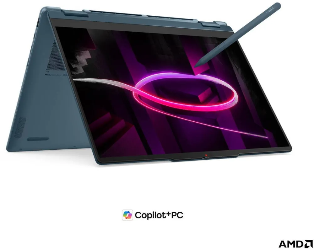 Laptop Lenovo Yoga 7 Gen 11 14AGP11 Ryzen AI 5 435 14inch WUXGA Touch OLED 16GB 512GB Windows 11 Home Tidal Teal