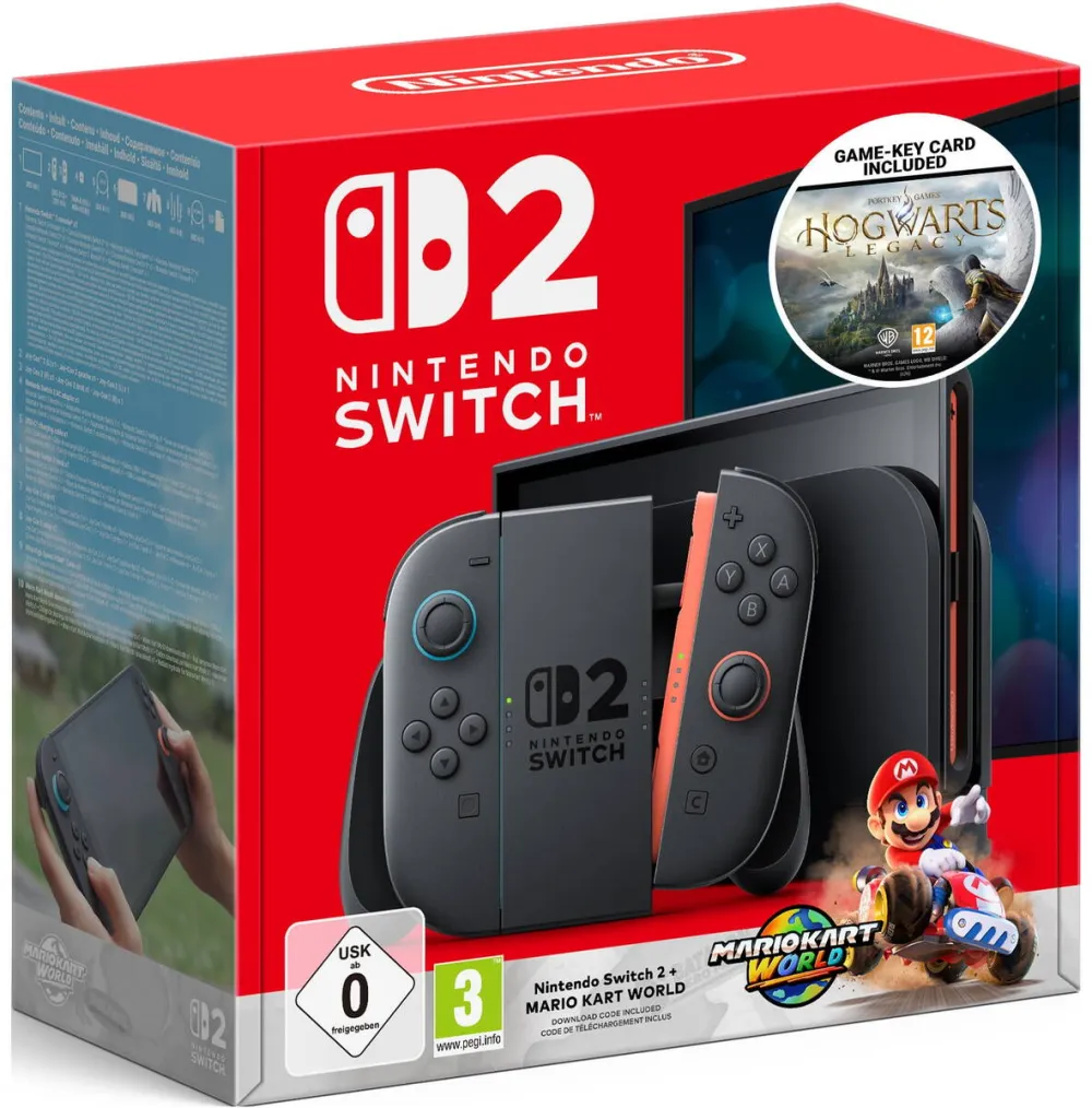 Consola jocuri NINTENDO Switch 2 Mario Kart World Bundle & Jocul Hogwarts Legacy pentru Switch 2