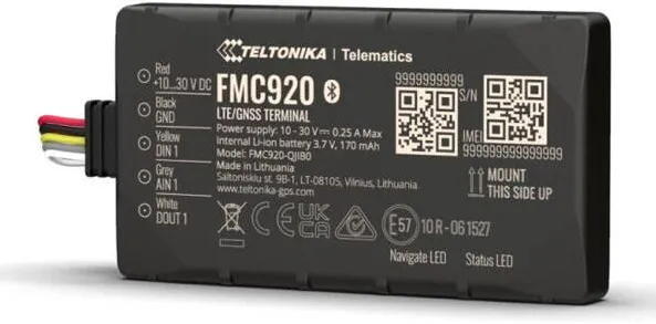 TELTONIKA Dispozitiv de urmarire GPS auto TELTONIKA FMC920, 4G/GSM/GPRS/GNSS, Bluetooth