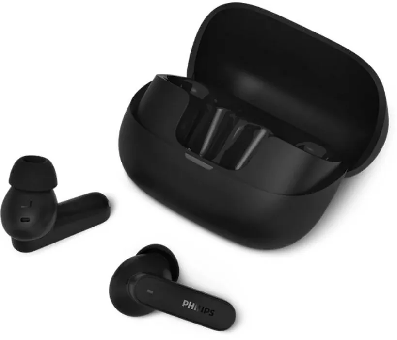 Casti In-Ear Philips TAT3000BK/00, True wireless, ANC, Bluetooth 6.0, Auracast, 6 Microfoane, IPX4, Autonomie 48h, Black