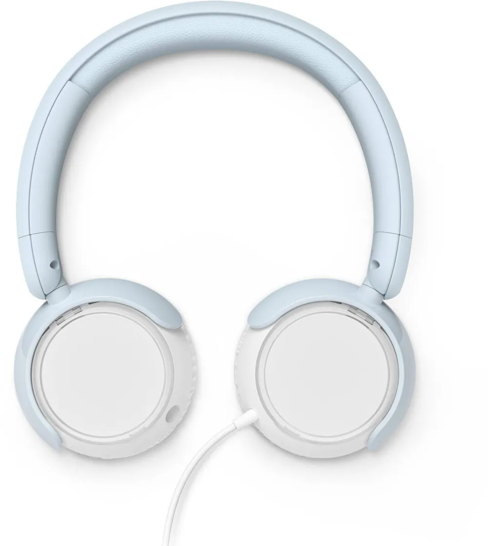 Casti Over-Head Philips pentru copii cu fir On-Ear TAK2000BL/00, USB-C, Blue