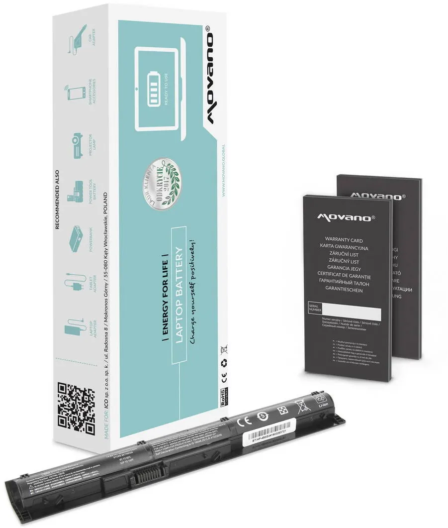 Acumulator Laptop Movano pentru ProBook 450, 470 G3, 2200 mAh