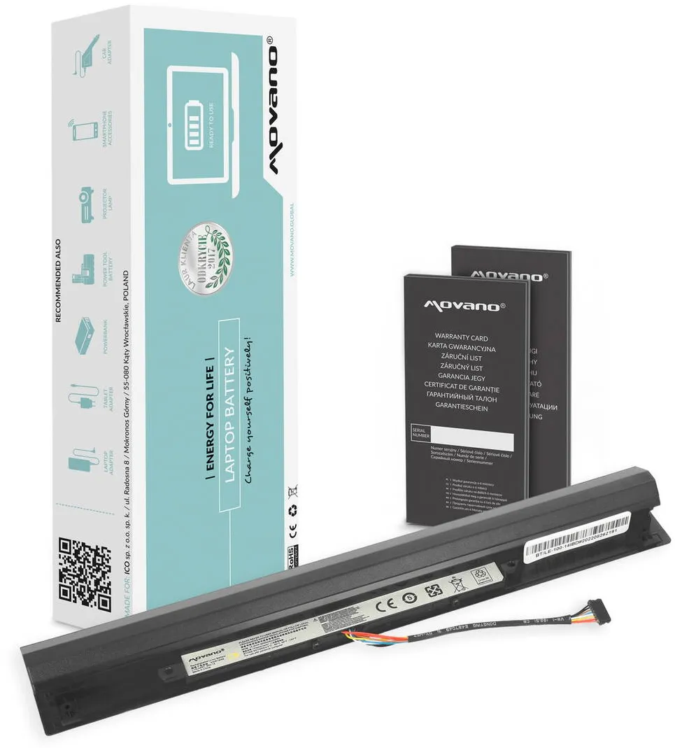Acumulator Laptop Movano pentru IdeaPad 100-14IBD, 2200mAh