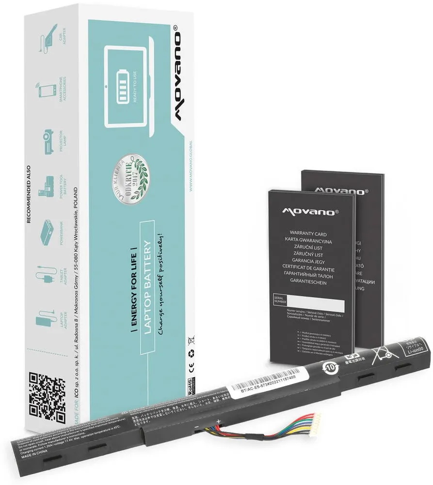 Acumulator Laptop Movano pentru Aspire E5-573 E5-573G