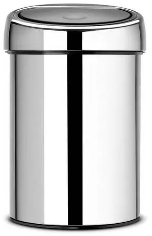 Brabantia Cos de gunoi Touch, argintiu, inox lucios, 3 l, - 8710755363962