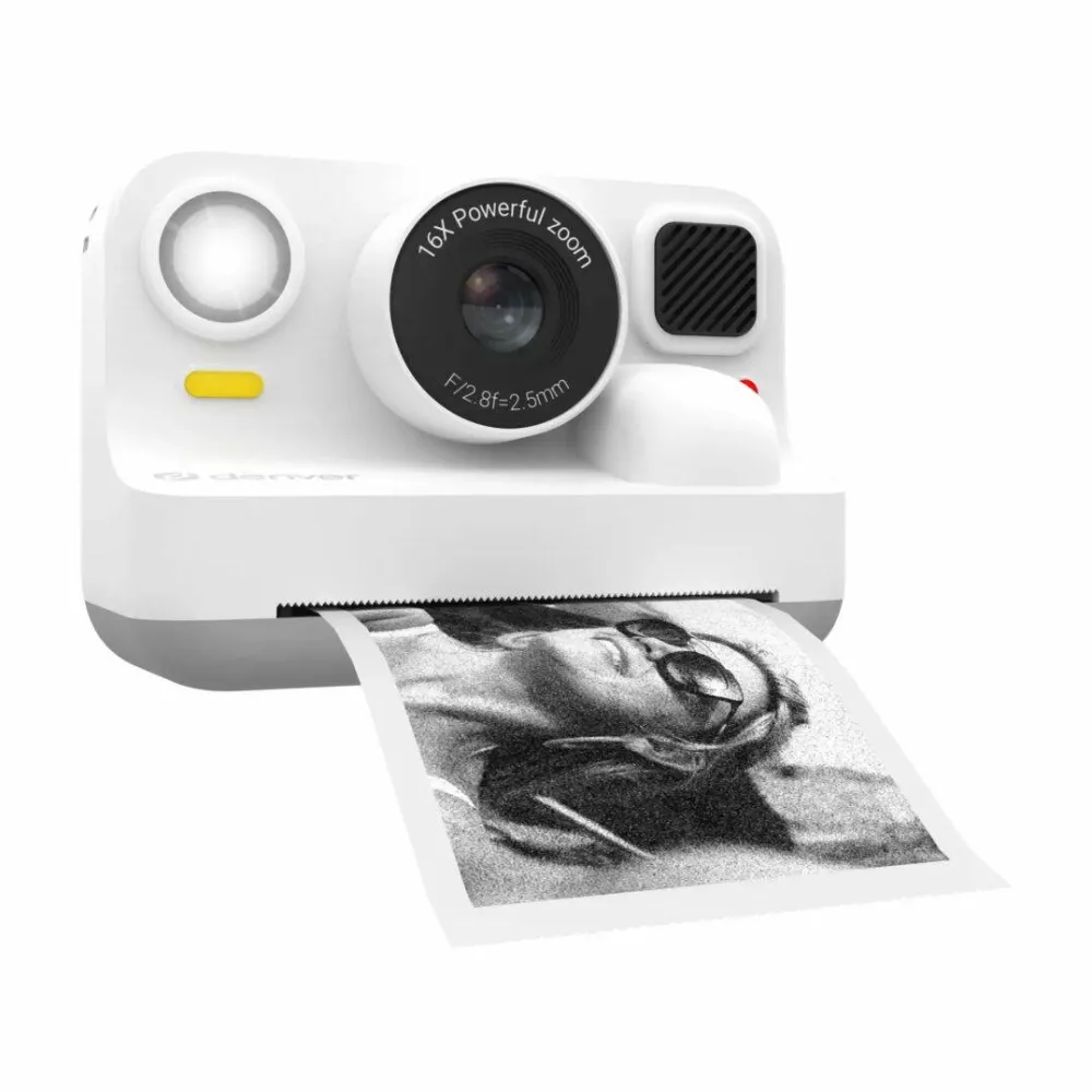 Aparat foto compact DENVER pentru copii KPC-1374BTW, alb, 48MP, FULL HD, 100x73x60mm