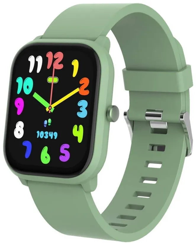 Smartwatch DENVER SWK-120GN pentru copii, cu functie de apel Bluetooth si monitorizare a ritmului cardiac, verde