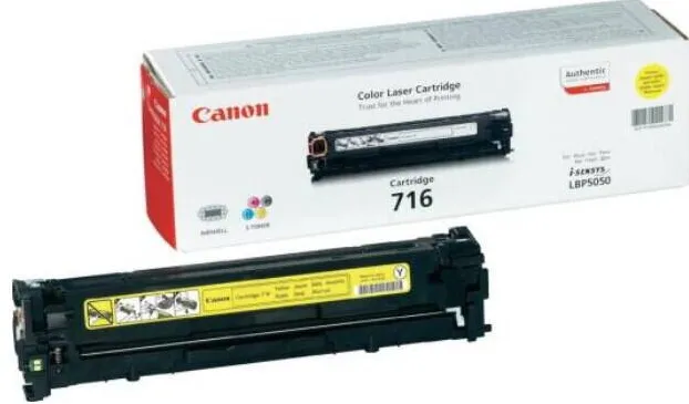 Toner imprimanta Canon Black CRG-716Y pt LBP5050/N YEL 1.5K