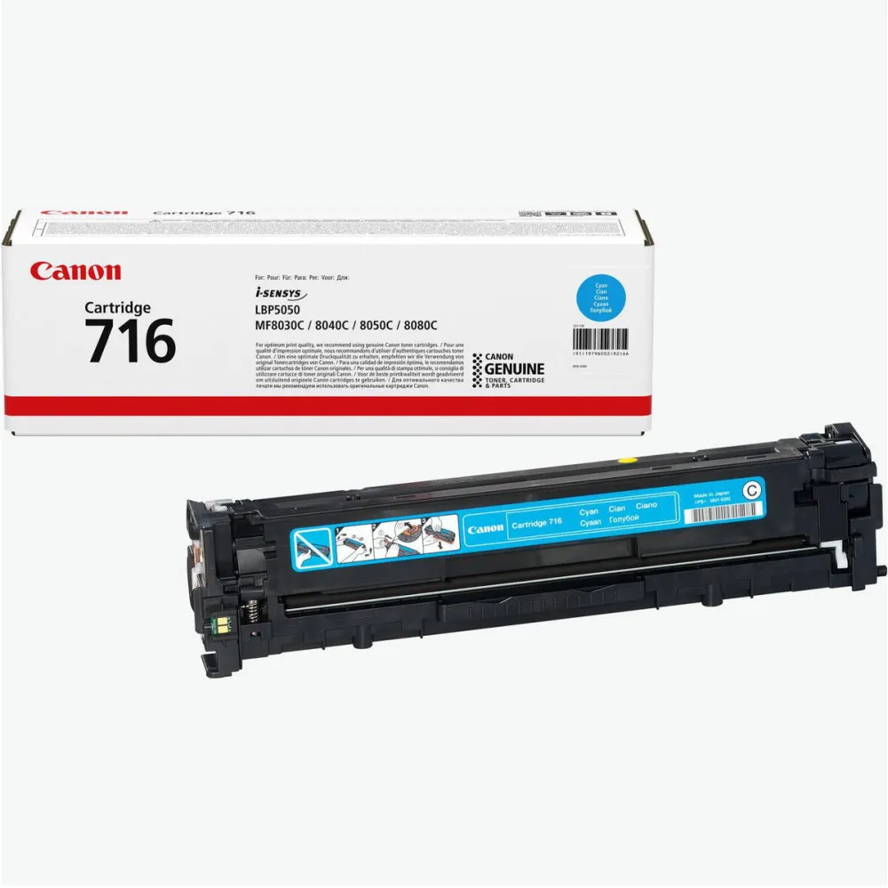 Toner imprimanta Canon Cyan CRG-716C pt LBP5050/N 1.5k pag