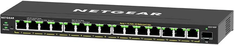 Switch Netgear GS316EP unmanaged 16xGE PoE+