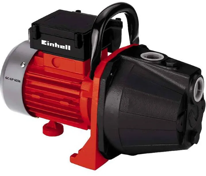 Einhell Pompa apa de suprafata pentru apa curata Einhell GC-GP 6036, carcasa fonta,600 W, 3600 l/h, 4 bar, inaltime refulare 40 m, adancime absorbtie 8 m