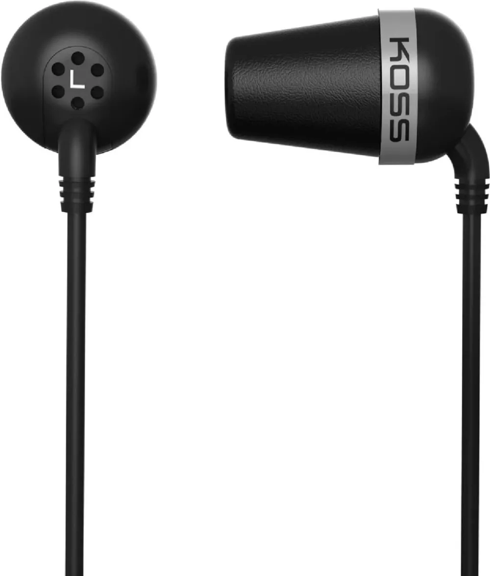 Casti Bluetooth Koss Koss The Plug Classic Headphones, In-Ear, Wired, Black