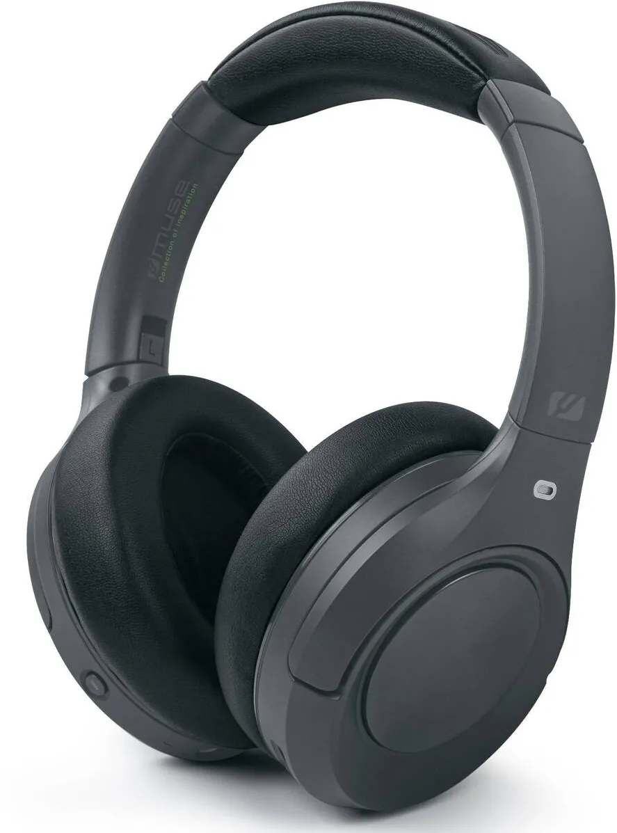 Casti Bluetooth MUSE M-295 Wireless headphones ANC, Black