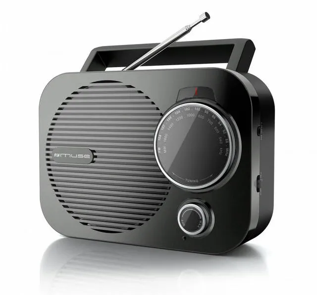 MUSE M-050R Portable radio FM, AM Black
