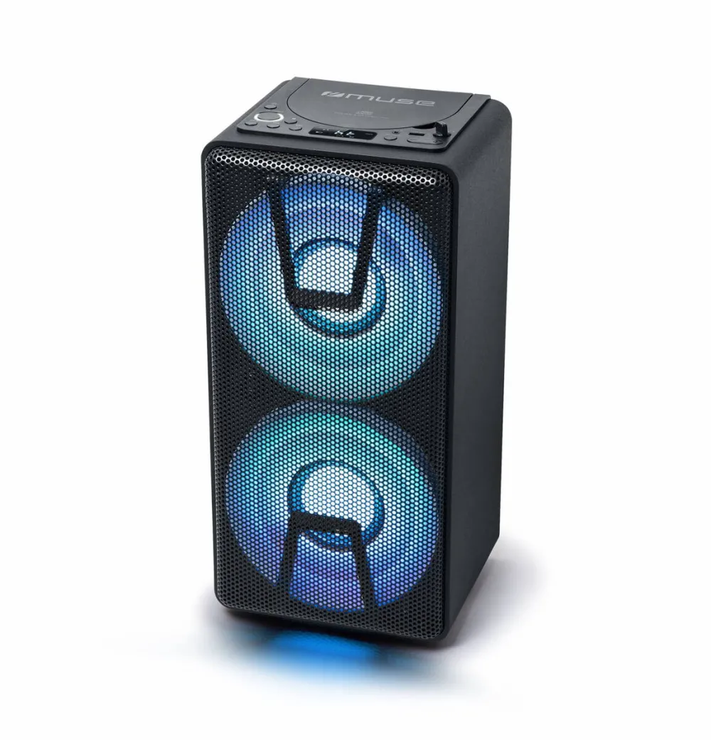 MUSE M-1820 DJ Bluetooth Party Box Speaker With CD and Battery, Wireless, Black