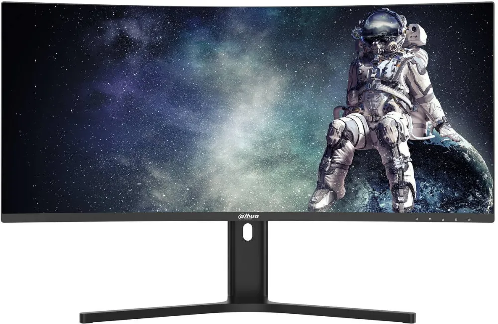 Monitor DAHUA Monitor LED Dahua LM34-E330CA, 34", WQHD (3440x1440), Curbura 1500R, VA, 200Hz, 1ms MPRT, Flicker-Free, Low Blue Light, HDR10, 2xHDMI 2.0, 2xDP 1.4, Audio, Vesa 100x100mm, Negru