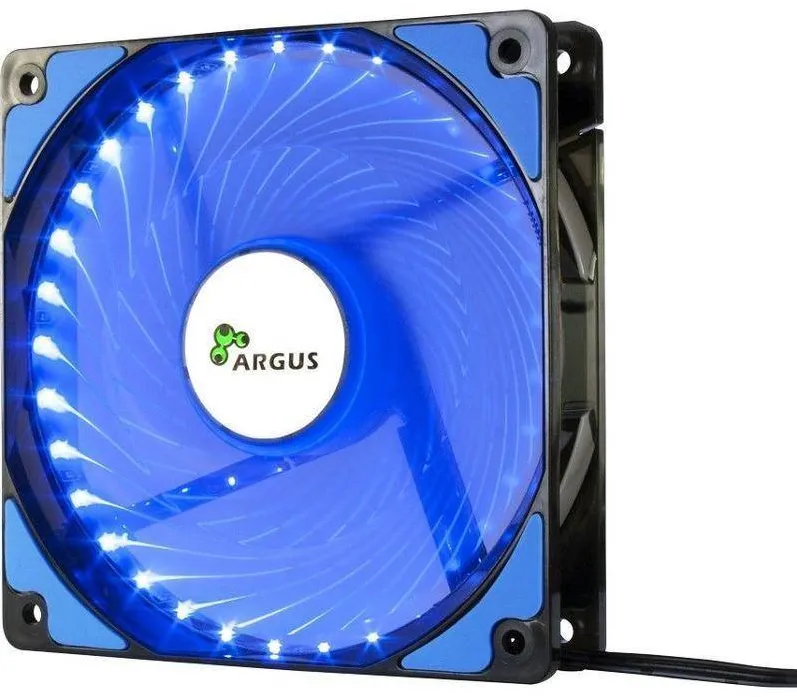 Inter-Tech Ventilator Argus L-12025 120mm Blue LED Fan