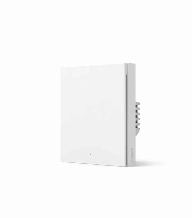 Aqara Intrerupator inteligent Smart Wall Switch H1, fara nul, 1 buton