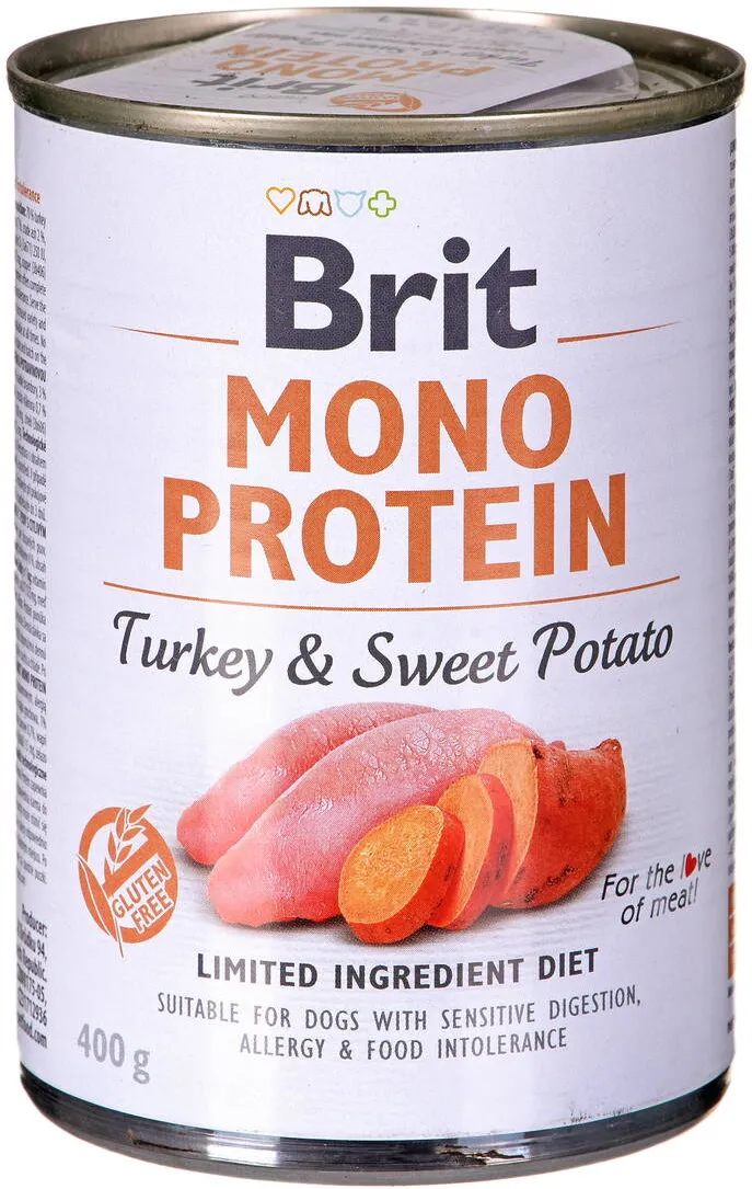 Brit BRIT MONO PROTEIN Wet dog food Turkey with sweet potato 400 g