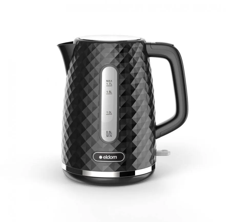 Fierbator ELDOM C280C ELLI, capacity 1.7 l, power 2200 W, black, strix, black