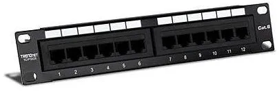 Accesoriu Retea TRENDnet Patchpanel 12-Port Cat. 6 neprotejat (10" wide)