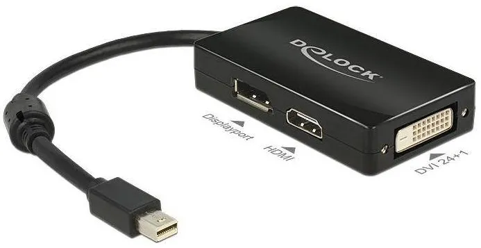 Adaptor DELOCK Displayport mini DP -> DP/HDMI/DVI(24+