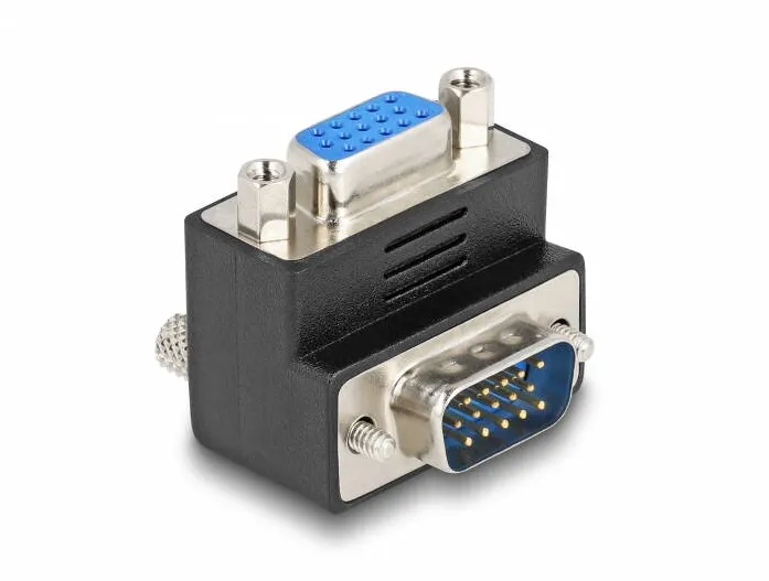 Adaptor DELOCK VGA male to female 90° angled