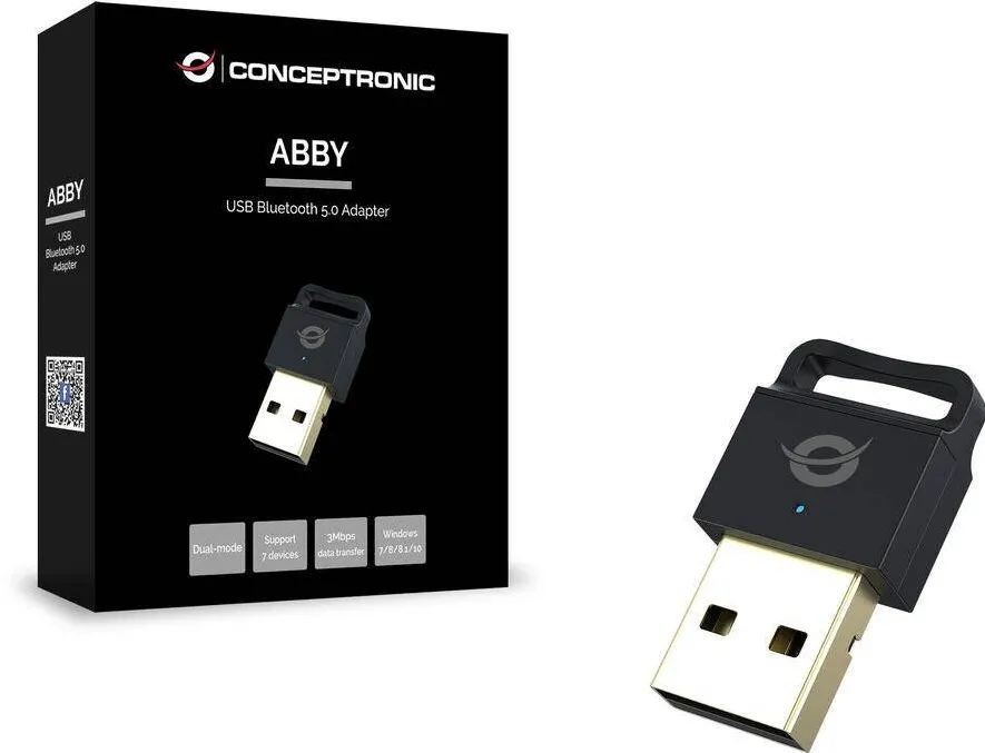 Adaptor CONCEPTRONIC Bluetooth 5.0 NanoUSB 10- 20m   Negru