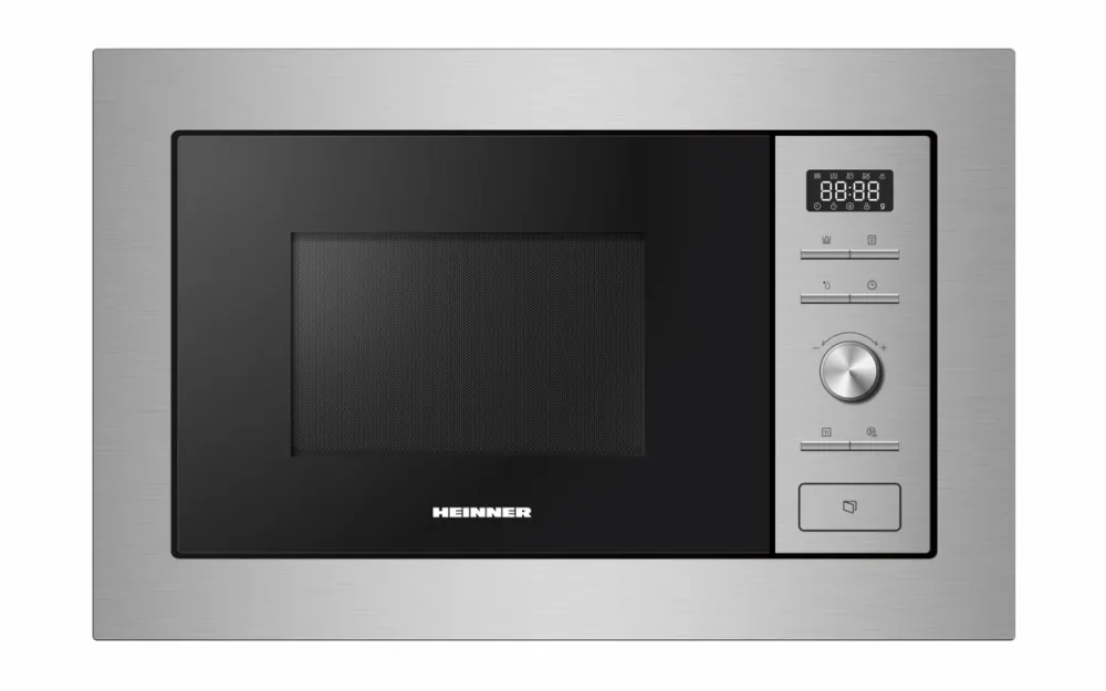 Cuptor cu Microunde HEINNER incorporabil HMW-MDBI28GD, 900 W, 28 l, Grill, 5 trepte putere, 21 programe (Inox)