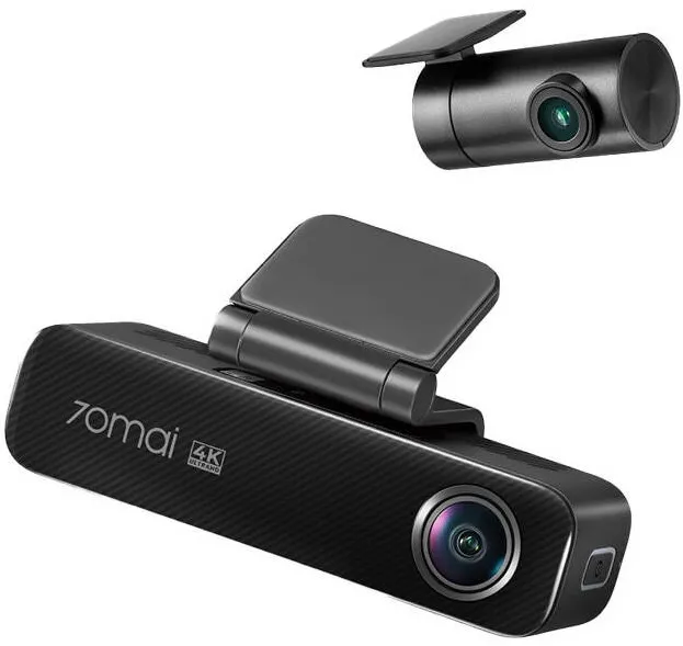 Camera Auto 70mai DVR Dual Chanel M800+Camera luneta RC14, Rezolutie 4K ,Senzor Sony Starvis 2, Memorie interna eMMC 128GB , 146 FOV, ADAS, GPS,Night Vision, Wi-Fi