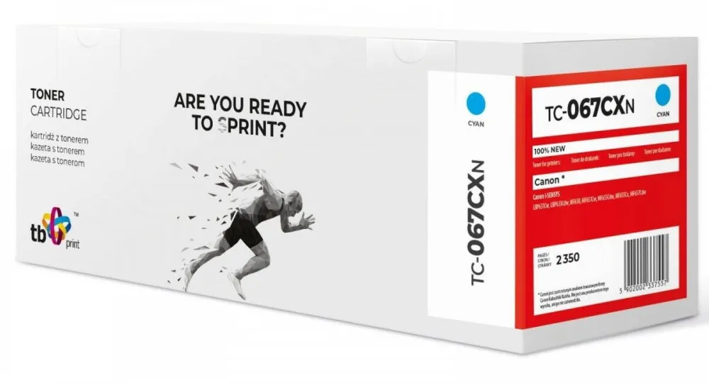 Toner imprimanta TB Print Toner for Canon MF650 TC-067CXN CY 100% new CRG067H