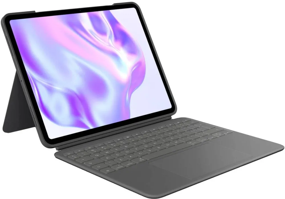 Accesoriu Tableta LOGITECH Husa cu tastatura iluminata pentru tableta, Logitech, Combo Touch, grafit, 13 inch, compatibil cu iPad