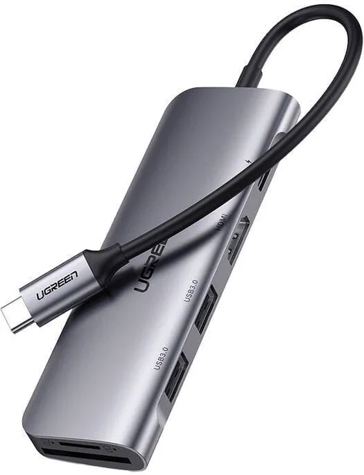 Docking Station UGREEN Adaptor HUB UGREEN CM195 ​​USB-C la HDMI, 2x USB-A 3.0, SD/TF, PD