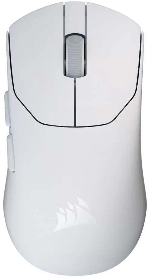 Mouse Corsair gaming wireless Corsair SABRE v2 PRO Ultralight Black, 36g, w/lag-free 8kHz hyper-polling, 33K DPI sensor, forma simetrica, alb