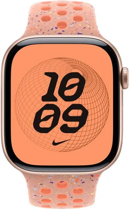 Apple AW BAND 46MM NIKE SPORT ALPENGLOW PK S/M