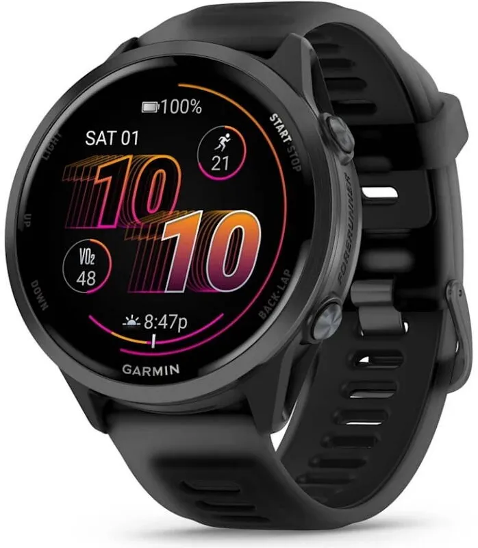 Smartwatch Garmin Forerunner 570 3.56 cm (1.4") AMOLED 47 mm Digital 454 x 454 pixels Touchscreen Negru Wi-Fi GPS (satellite)