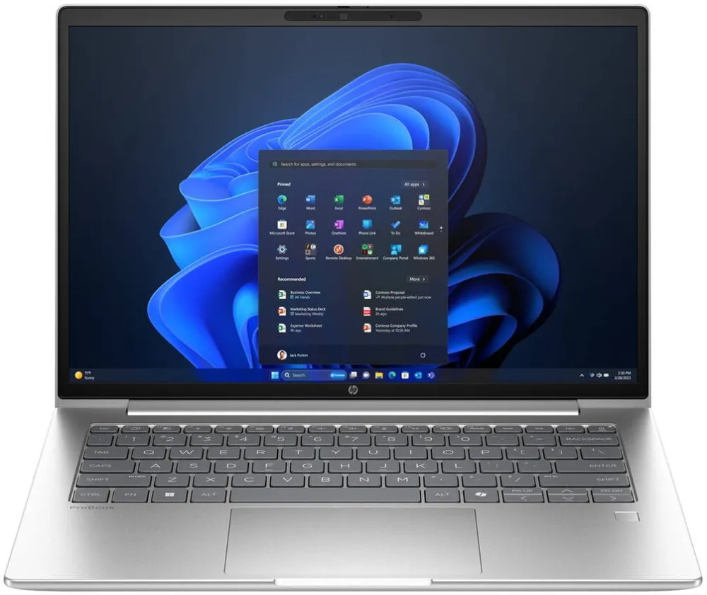 Laptop HP HP ProBook 4 G1a AI PC AMD Ryzen™ 7 250 14" WUXGA 16 GB DDR5 Wi-Fi 6E Windows 11 Pro Silver
