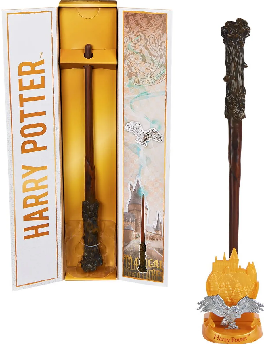 Jucarie creativa Spinmaster Spinmaster Wizarding World Harry Potter - Authentic Harry Potter Wand (with Hogwarts Holder)