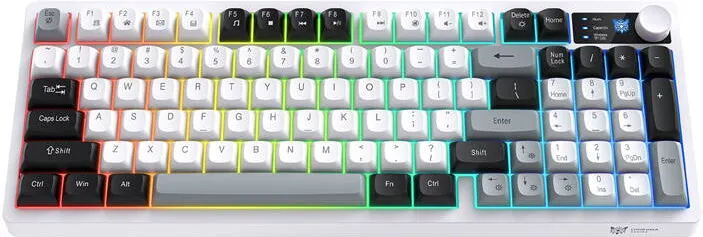 Tastatura Onikuma pentru jocuri Onikuma MT902 2.4G (alb-negru)