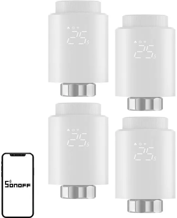 Sonoff Cap termostatic ZigBee TRVZB, pachet de 4 buc