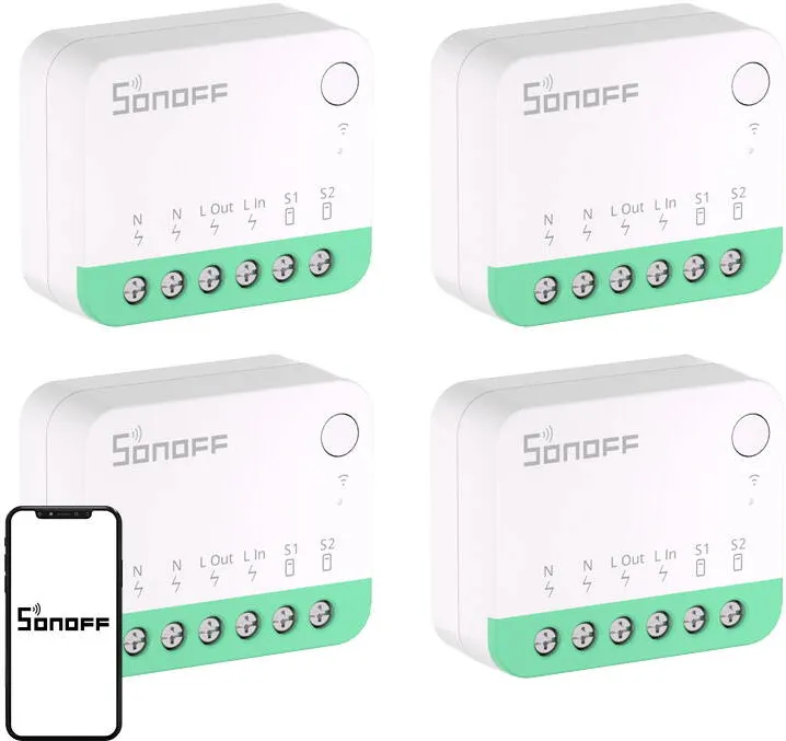 Sonoff MINIR4M (Extreme) Matter Switch – pachet de 4 buc