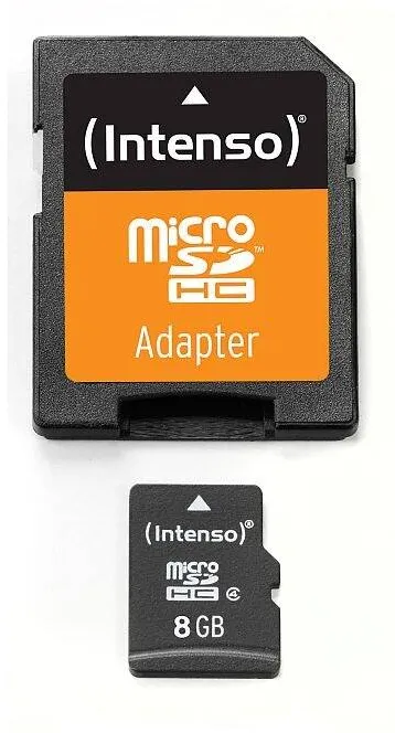 Card de Memorie Intenso Micro SDHC 8GB Clasa 4 + Adaptor SD