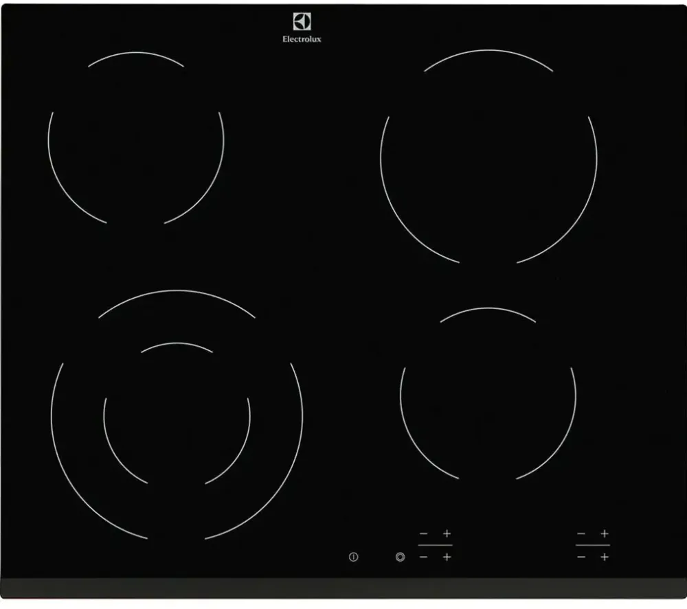 Plita ELECTROLUX incorporabila EHF6241FOK, Vitroceramica, 4 Zone, Touch control, 60 cm, Negru