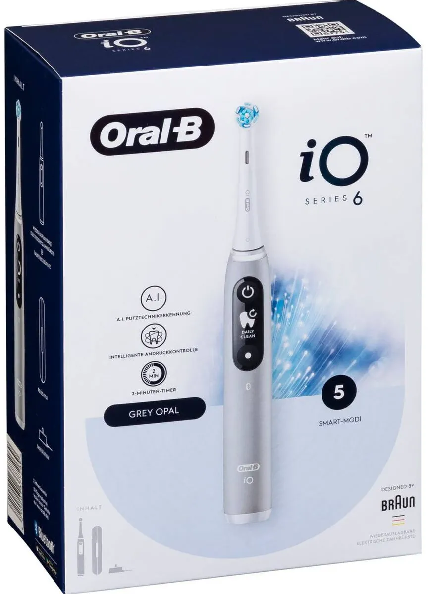 ORAL-B Periuta de dinti electrica Seria 6 + cutie de voiaj gri opal
